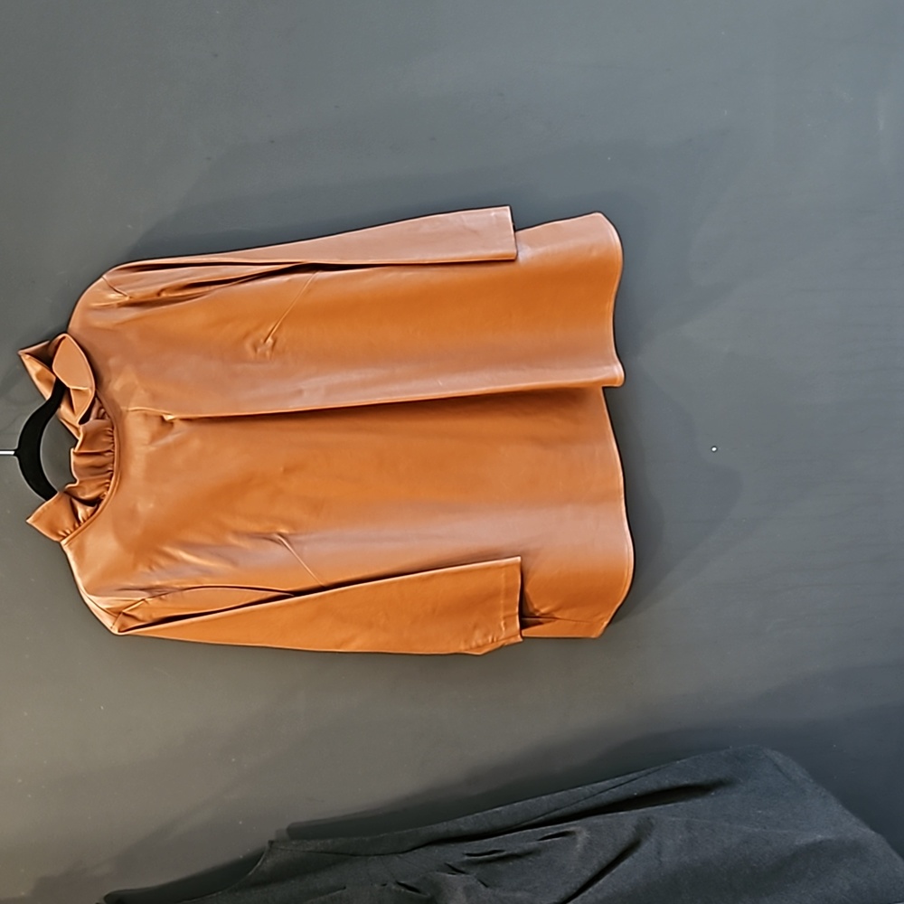 Tuckernuck caramel leather top